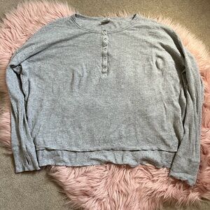 Aerie Offline distressed waffle Henley